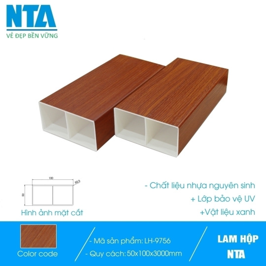 Thanh lam nhựa giả gỗ ngoài trời