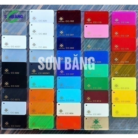 Tấm nhựa Mica ChoChen Acrylic Đài Loan chính hãng 